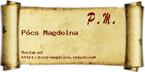 Pócs Magdolna névjegykártya